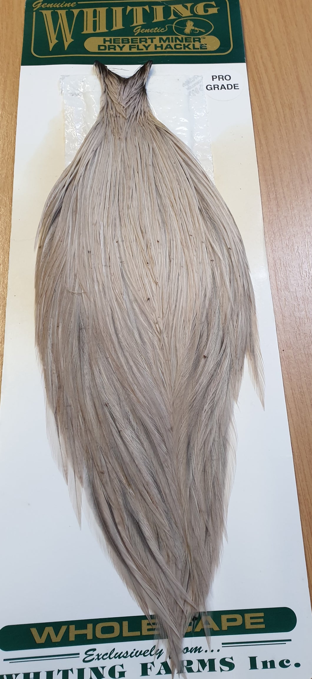 Whiting Cock Neck - Ligjht Dun Dyed (Last One)