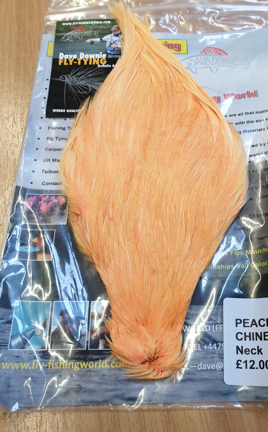Dyed Peach Chinese Cock Capes